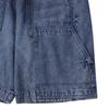 Customellow Blue Double Knee Denim Shorts Cwpam25372bux
