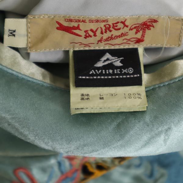 AVIREX Long sleeve reversible Sukajan M Black x blue Men's Used