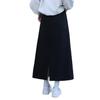 Gray A-line High Waist Women's Skirt - Spring/Autumn 2025 Tencel Hip-Hugging Mid-length with Split