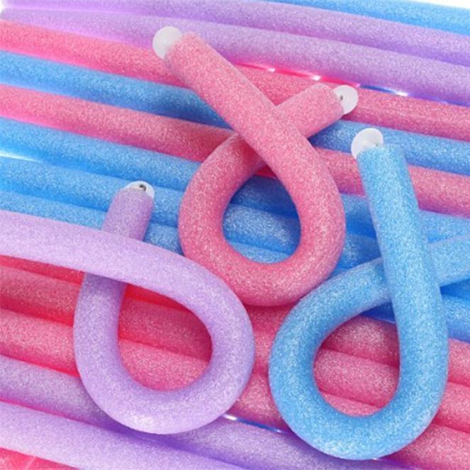 10 stücke Heatless Lockenwickler Bunte Locken Curling Stange Roller Sticks Dauerwelle Stangen Wellenbildner Keine Wärme Lockenwickler Haar Styling werkzeug