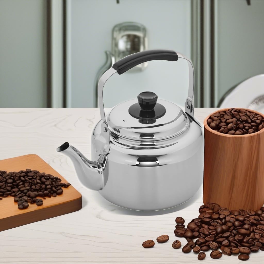 

1.0L 1.5L 2.0L 3.0L Stainless Steel Tea Kettle Mirror Polished Food Grade Whistling Stainless Steel Tea Kettle Stovetop Kitchen 3.0L 304