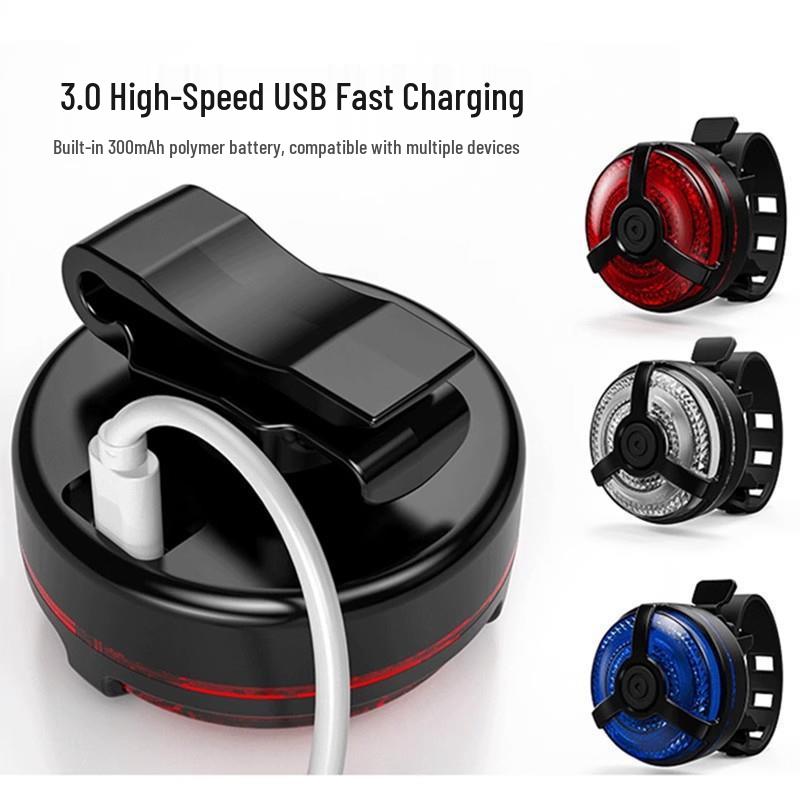 Rechargeable High-Brightness Bicycle Tail Light for Mountain and Road Bikes