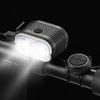 2 In 1 USB 120dB Loud Horn Cycling Flashlight Bicycle With Horn 2000LM Bicycle COB Front Light Rechargeable Waterproof  Light
