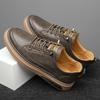 2024 Men's Shoes High Quality Genuine Leather Shoes Casual Leather Shoes All-match Waterproof Non-slip Leather Sneakers
