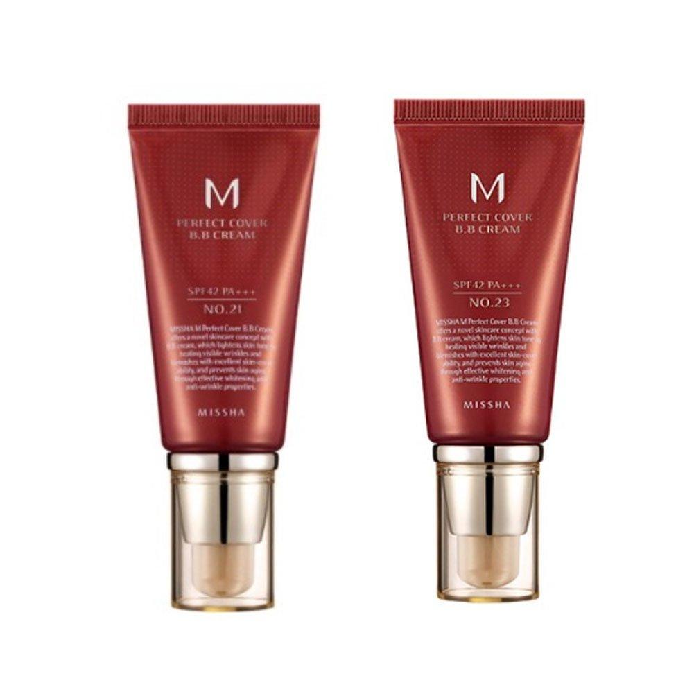 

MISSHA M Perfect Cover BB Размеры 21 и 23 Ценный крем, (1+1 набор) [Продукт]