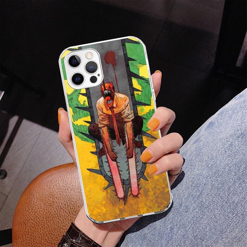 Anime Chainsaw Phone Case For iPhone 17 Air 16 Pro Max 16E 15 + 14 Plus 11 12 13 Mini 7 8 SE Gift Print Cover Fundas 16 Pro Max