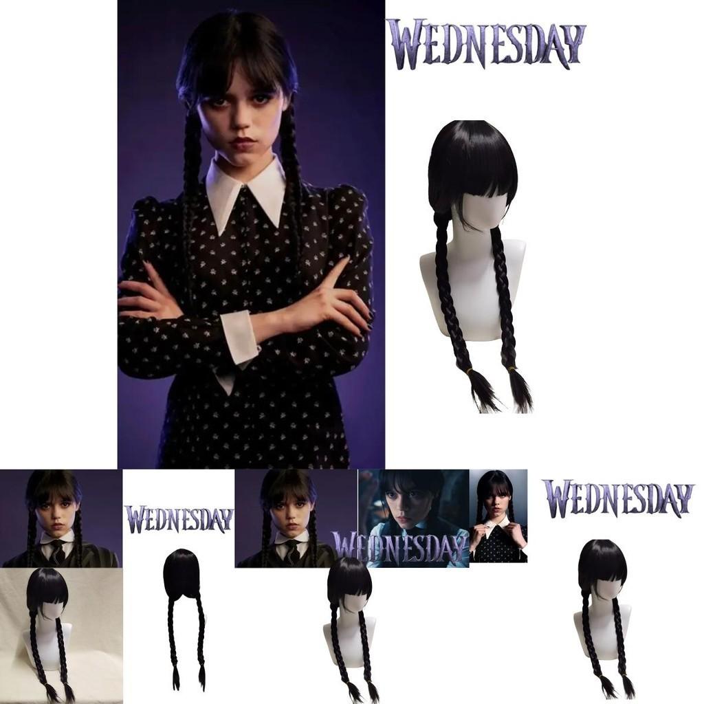 Wednesday Addams Braided Hair Perfect For Halloween Xmas Fancy Party