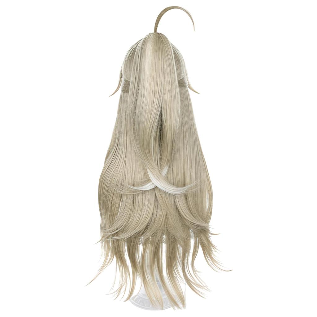 Genshin Impact Kirara Cosplay Wig with Perfect for School Cultural and Photo Lightning Bolt Pattern Wig, Heat-Resistant, Net, Events, Festivals,