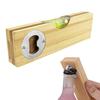 Engraved Wooden Spirit Level Bottle Opener Decorative Bar Beer Opener Bamboo Bottle Opener Elegant Bar Accessory