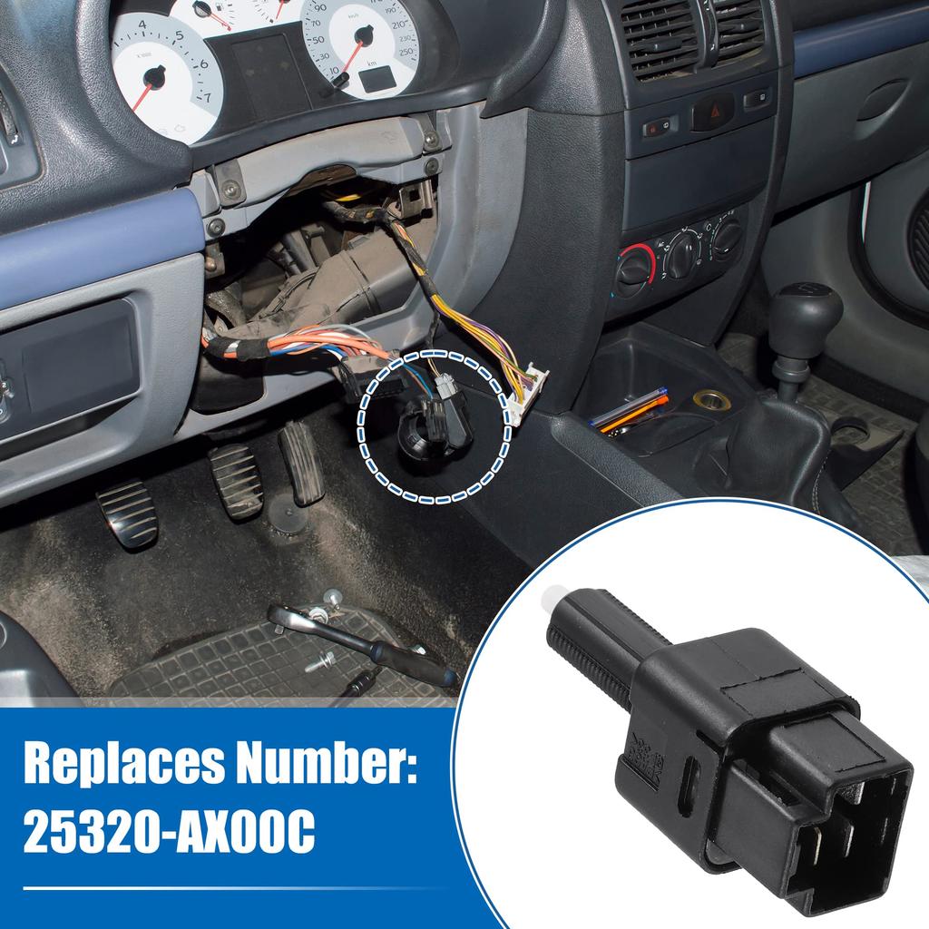 uxcell 25320-AX00C Stop Lamp Switch Compatible with Nis San Altima 2007-2010 Stoplight Switch Assembly Replacement