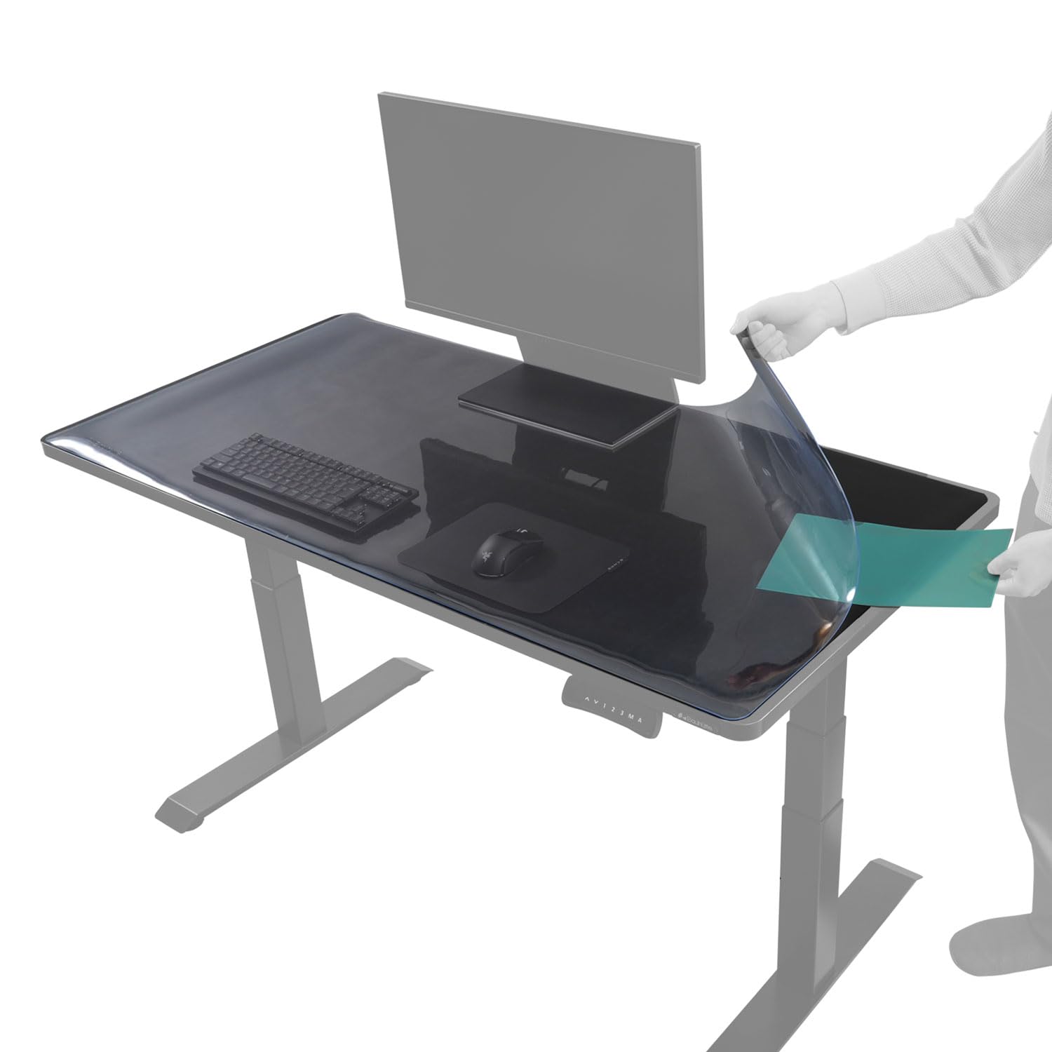 

Коврик для стола Bauhutte - это черный и прозрачный лист, который покрывает весь ваш. Этот коврик идеально подходит для хранения ваших любимых прозрачных торговых и (Баухютте) чёрный