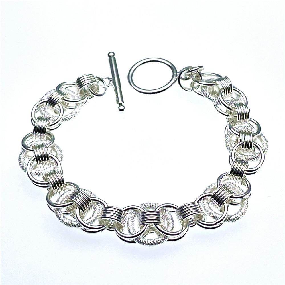Andara925 Sterling Silver Bracelet Fashion Hoop Bracelet Women Engagement Jewelry Gift