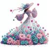Diamond Painting, Diamantaufkleber, DIY Handgefertigtes Materialpaket, Rahmenloses Dekoratives Gemälde, Handgefertigte Aufkleber, Diamantmalerei mit Sonderformen