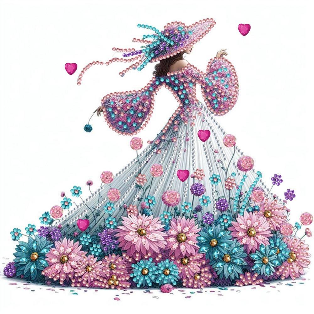 Diamond Painting, Diamantaufkleber, DIY Handgefertigtes Materialpaket, Rahmenloses Dekoratives Gemälde, Handgefertigte Aufkleber, Diamantmalerei mit Sonderformen