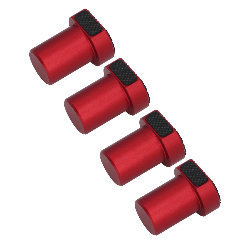 4PCS 20mm Bench Dogs with Non Slip Pad Aluminum Alloy Table Stop Woodworking Bench Hole Limit Block