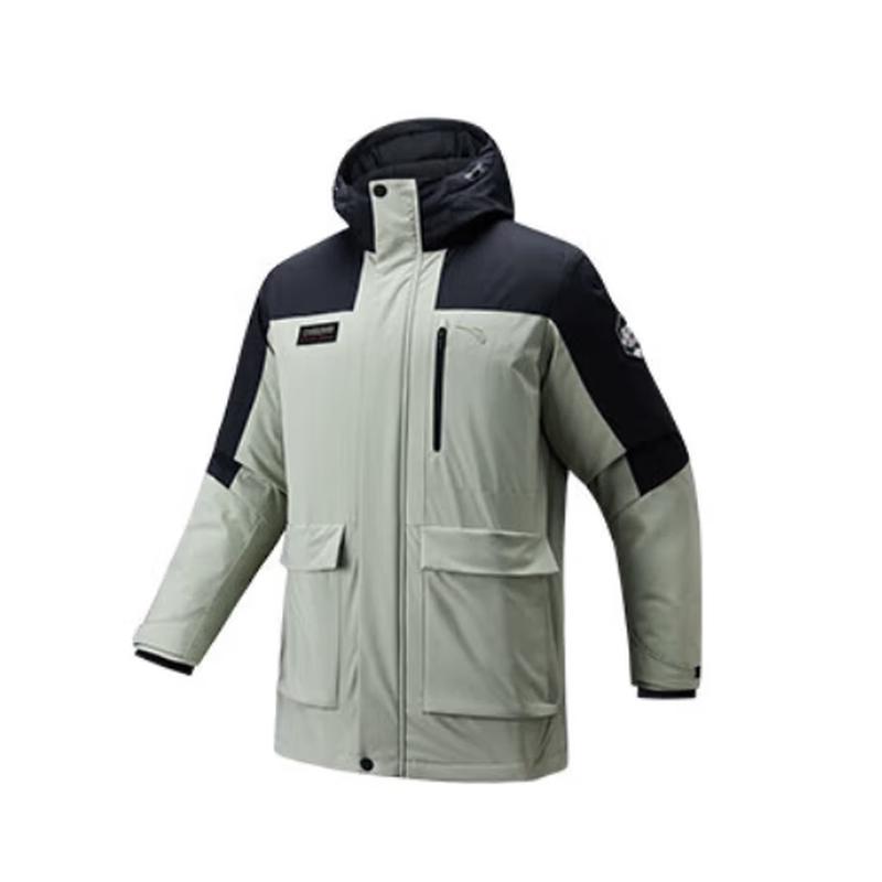ANTA CHN Men s Windproof Mid-Length Down Jacket XL