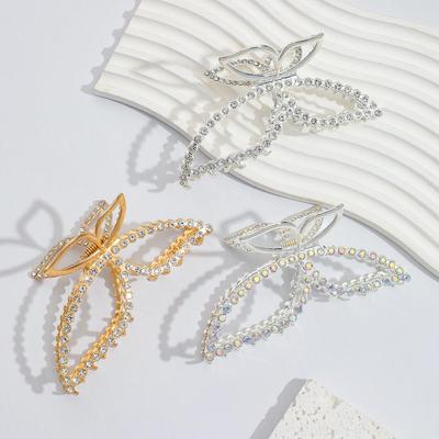 High-End Rhinestone Alloy Hair Clip – Japanese Korean Style, Large Claw Clip Hairpin Accessory.