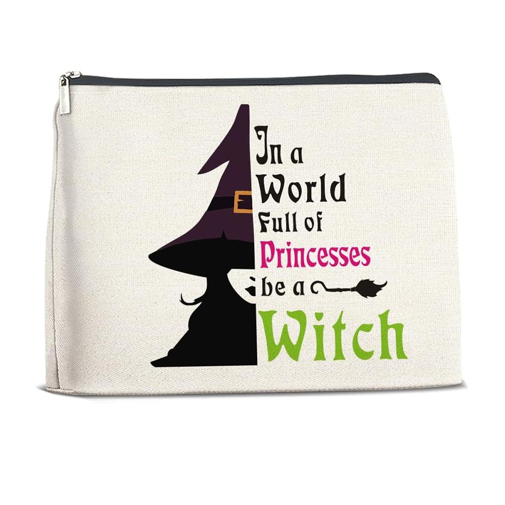

Witch Makeup Bag It s Just A Bunch of Hocus Pocus Travel Cosmetic Bag Wedding Halloween Party Witchy Wiccans Bridal Shower Gift 1pcs 15x22x5cm