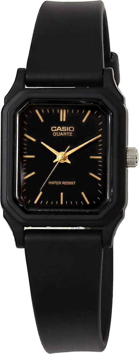 

CASIO STANDARD Women s Analog Square Casual Rubber Watch, Black, LQ-142-1E [Parallel Import]