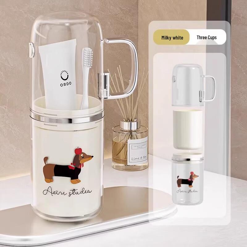 

YIXI 3-in-1 Transparent Travel Wash Cup