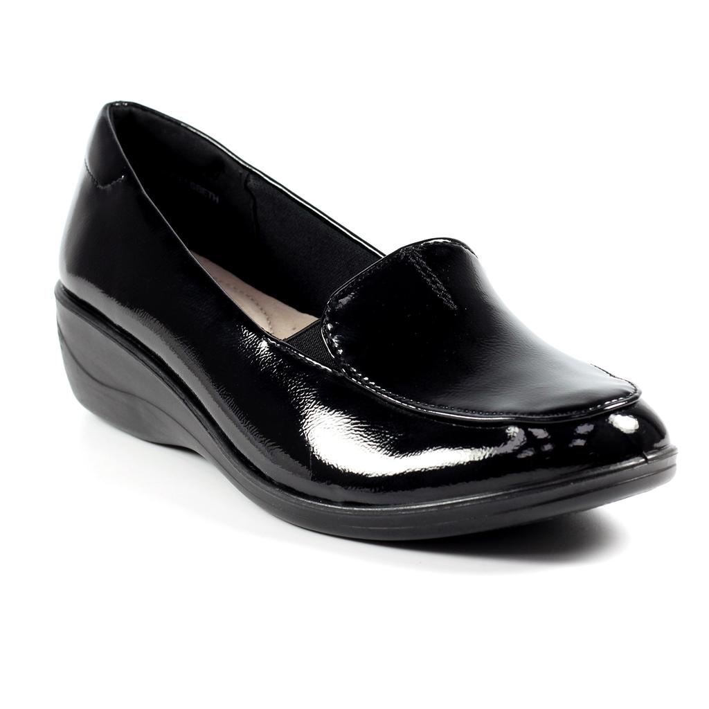 Lunar Womens/Ladies Elsbeth Leather Glossy Shoes