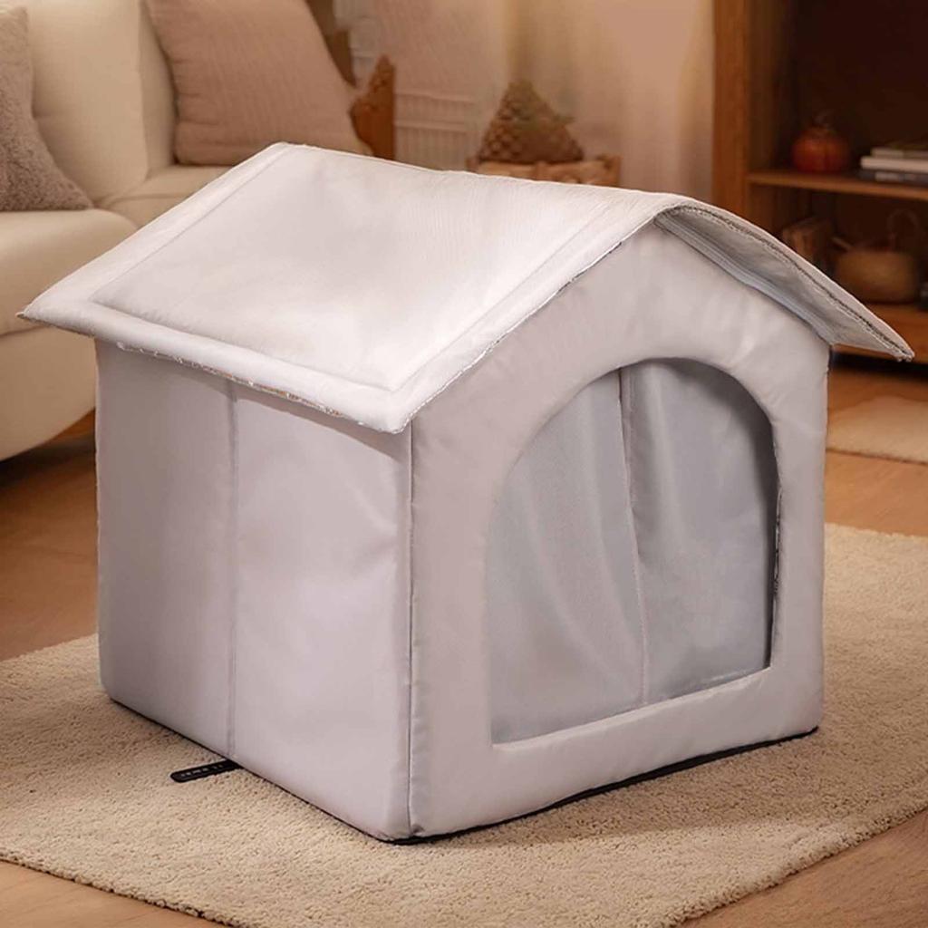Outdoor Stray Cats Shelter Removable Cat Hideaway Winter Warm Weatherproof Cat House for Puppy Kitten Pet Supplies