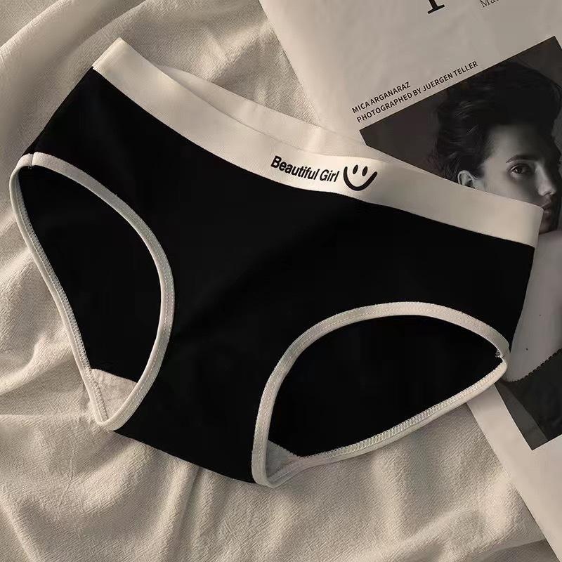 

Women s Pure Cotton Mid-Rise Antibacterial Seamless Breathable Panties - Skin-Friendly for Students and Girls. M