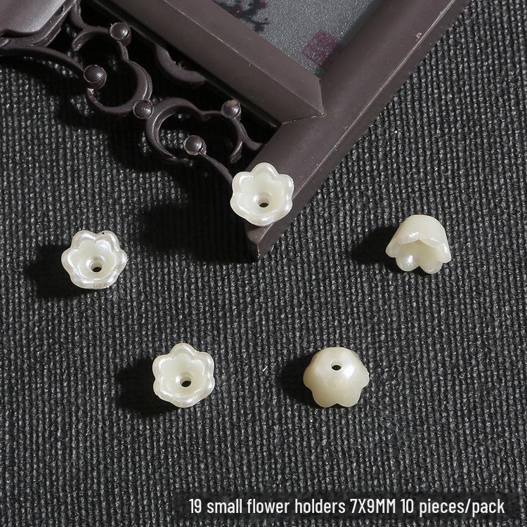 DIY sada dětských vlasových doplňků: ABS perla, Akrylový květ, Lístky lilie a chryzantémy