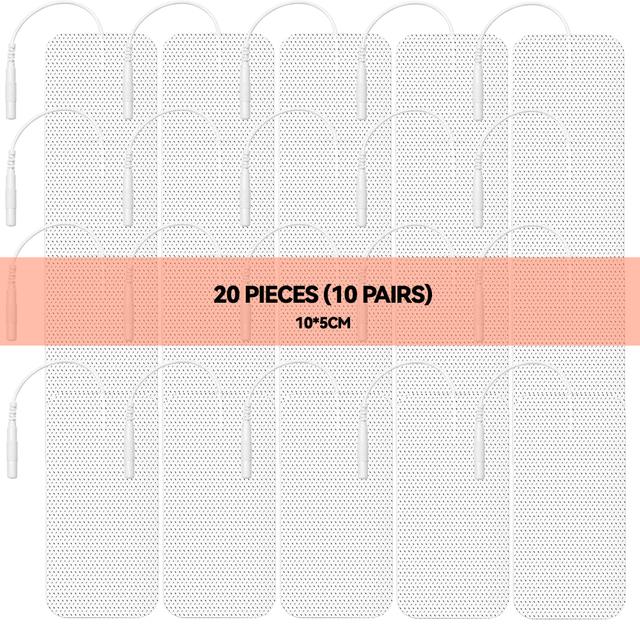 10/20Pcs TENS Pads EMS Electrode Patch Compex Muscle Stimulator Silicone Gel Tens Electrodes Digital Acupuncture Physiotherapy