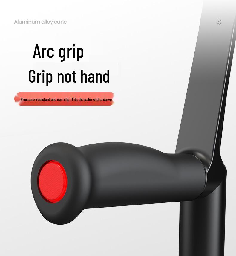 Składane lekkie kule łokciowe ze stopu aluminium: Amortyzująca, Antypoślizgowa, Podpórka do chodzenia typu pachowego