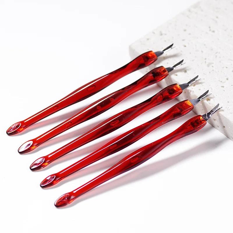 5pcs Nail Tools Dead Skin Fork Stainless Steel Dead Skin Knife Exfoliating Dead Skin Shovel Exfoliating Tool