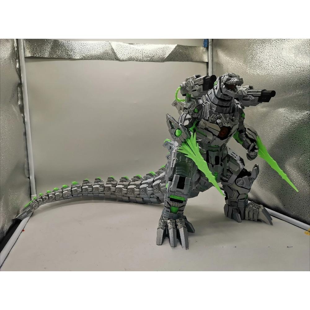 3D Printed Mechagodzilla Mecha Model Toy - Preassembled Puzzle Kit & Collectible Figure 40cm белый