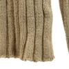 CRUCIANI made in Italy Long sleeve Half zip knit beige sweater Women Used