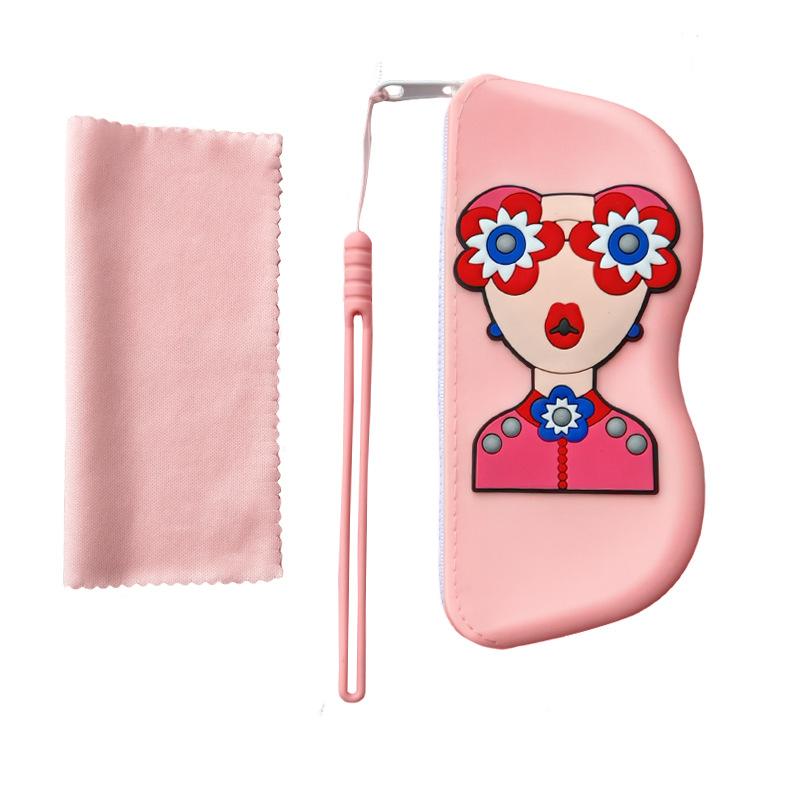 Modische Tragbare Multifunktionale Brillen Tasche Wasserdicht Staubdicht Münzbeutel Silikon Kleine Gegenstände Taschen Brillenetui für Reisen