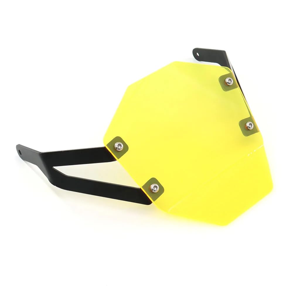 Motorcycle Headlight Protector Grille Guard Protective Grille Light Lamp Shade for V-Strom 800de (Yellow) (Parallel Import)