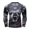 Fight Workout Mma Men'S Long Sleeve MMA Compression T-Shirt Men Boxing Rashguard Blank Bjj Rash Guard Sportswear Tees