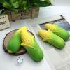 Stress Relief Cartoon Corn Toy Soft Stretchy Simulation Corn Squeeze Sensory Toy Simulated Vegetable Pinch Fidget Toy