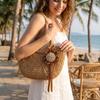 Geflochtenes Leder Sonnenblumen Anhänger Hänger Tasche Charme Trendiger Pu Blumen Schlüsselanhänger Damen