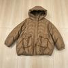 Womens Warm Hooded Down Jacket With Large Pockets Button Decor 2026 Fall Winter Loose Fit