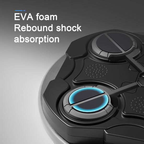 Muzikinis bokso aparatas su pirštinėmis, montuojamas ant sienos, Bluetooth suderinamas bokso taikinys su LED, 9 greičių reguliuojamas elektroninis bokso treneris, smūgiavimo padėklas