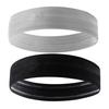 2Pcs Workout Headbands Super Soft Non-slip High Elastic Solid Color Running Jogging Sports Sweatbands
