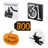 Halloween-Stufenteller-Dekorationsset für kreative Holz-Bauernhaus-Dekorationszubehör