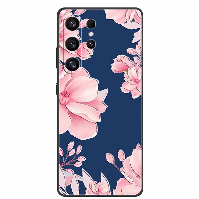 For Samsung Galaxy S26 Ultra Case 3D Relief Flower Emboss Silicone Funda For Samsung S26 Ultra S 26 Ultra Relief Cartoon Bumper