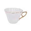 M-Modern-Elegant Flower Bone China Tea Cup Saucer Set Tea Cup White Porcelain Coffee Cup Tea Set Coffee Cup Espresso Cup