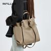 Women Cowhide Genuine Leather Shoulder Bag Female Casual Large Capacity Office Totes Handbag Ladies Work Strap Crossbody Bags