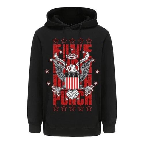 Five Finger Death Punch Metal Rock Aesthetic Hoodies Sweatshirt Gothic Top Harajuku Streetwear Hoody Tops Unisex