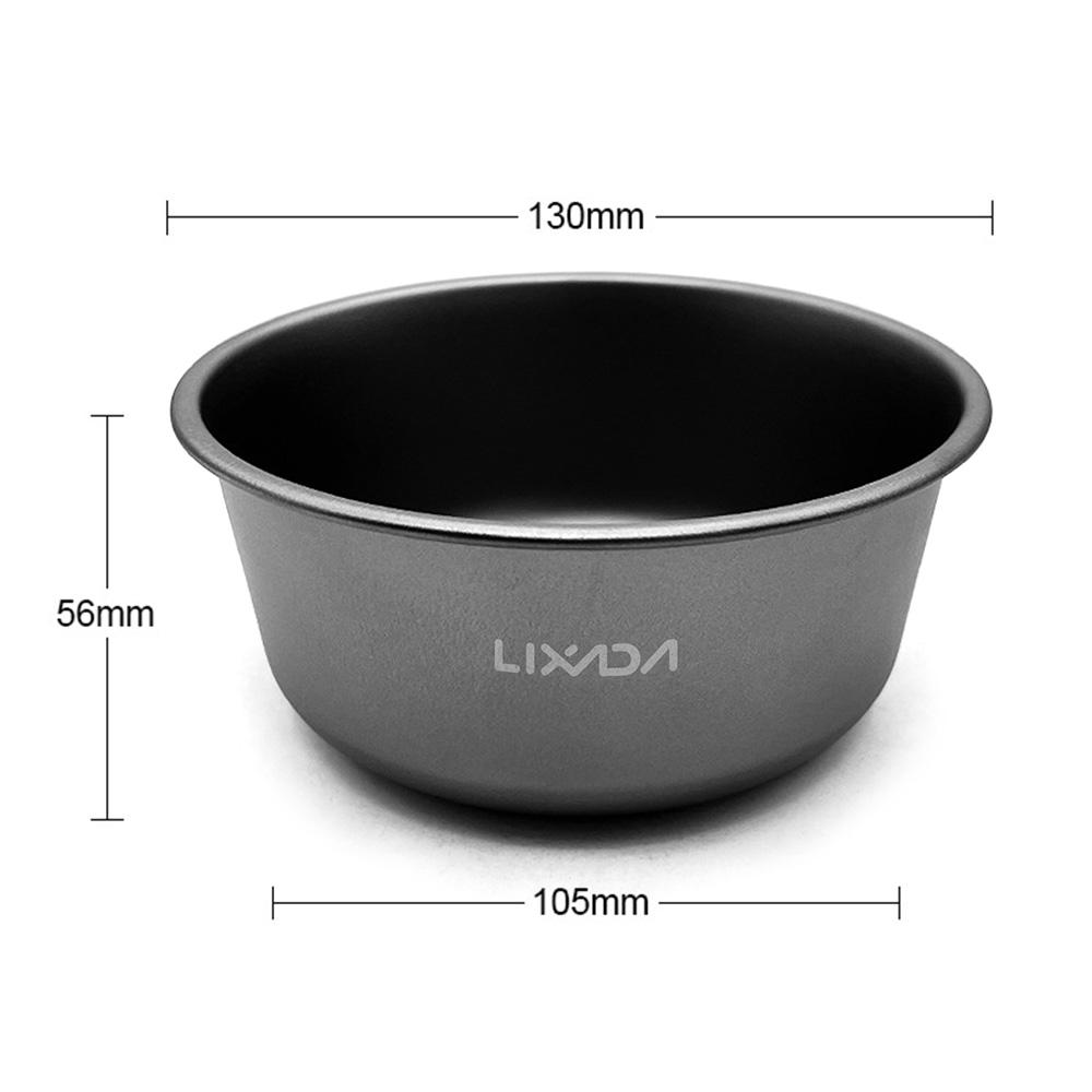 Outdoor Pure Ti Picnic Bowl Portable Tableware Camping Travel Anti-Scald Instant Noodle Bowl