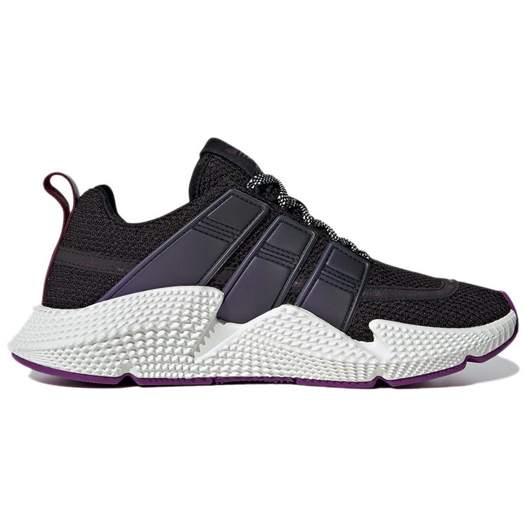 Adidas Originals Prophere V2 Fabric Color Block Sports Cushioning Low Top Lifestyle Shoes Women Sneakers Black Purple FW5361