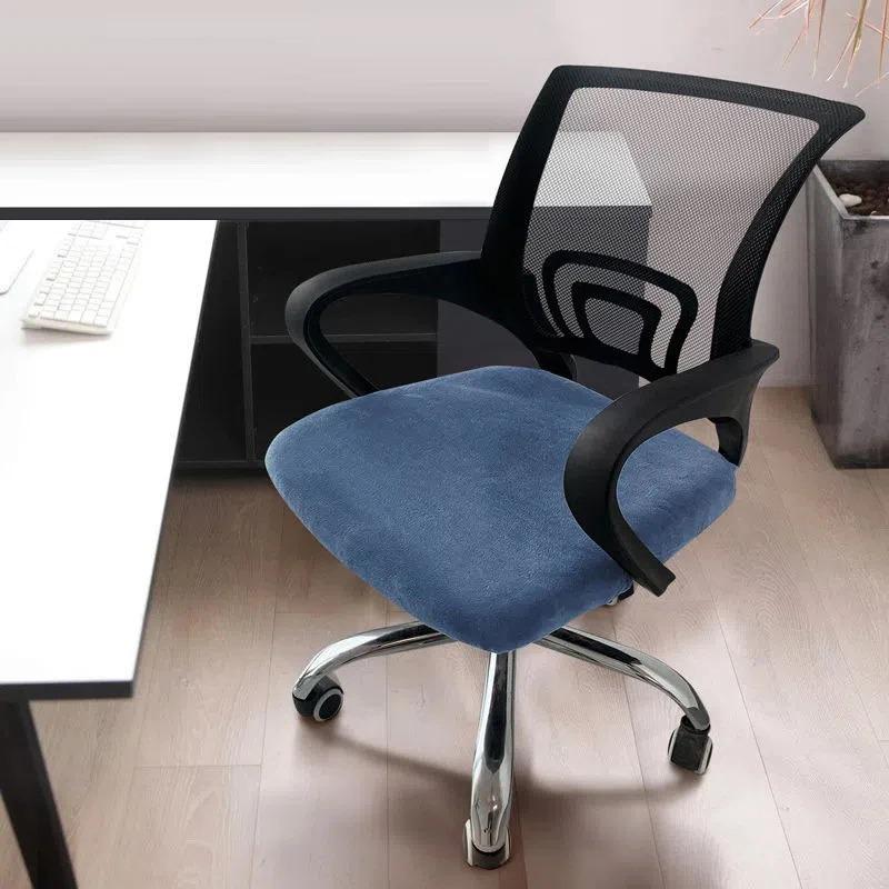 1PC Stretch Velvet Office Chair Cover Computer Swivel Seat Cover Elastic Banquet Home Universal Seat Cover Slipcovers Dust Cover