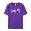 Gamer Ca Gaming Cat Lover Heartbeat Video Gaming Funny Halloween Unisexs T Shirt Classic Tees Funky Tops Tees Free Shipping